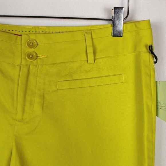 Anthropologie | Yellow crop trouser 8P NWT - Picture 6 of 7